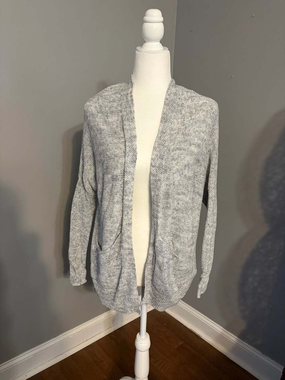 American Eagle Outfitters Marled Open-Front Cardigan Sweater